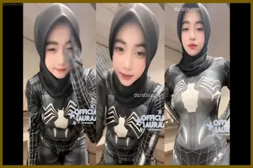 Talent Laura Jilbab Cosplay Spiderman Venom poster